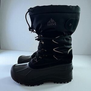 Nortiv 8 Men’s Mountaineer-1M Winter Snow Boots 10 Black Thinsulate 200g